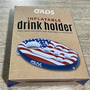 New GADS inflatable Star and stripes floating drink holder